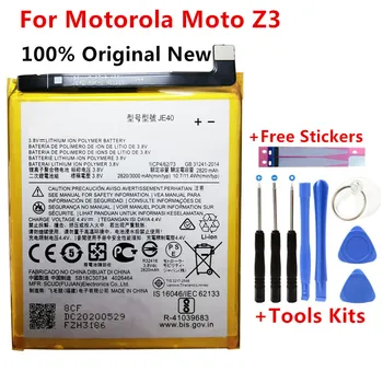 Batería de repuesto para Motorola Moto Z3 JE40, 100% mAh/11,4 Wh, 3000 Original, novedad