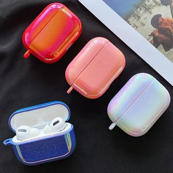 

Gradient Water Droplets Earphone Case For Airpods 1 2 Pro Hard PC Case Cover Charging Box For AirPods 1 2 3 Protective Cover