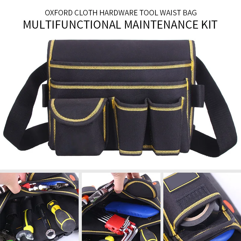 

Electrician's Tool Belt Multi Function Tools Bag Waterproof Maintenance Belt Bag Pouch Electrician Tools Organizer Waist 30kg