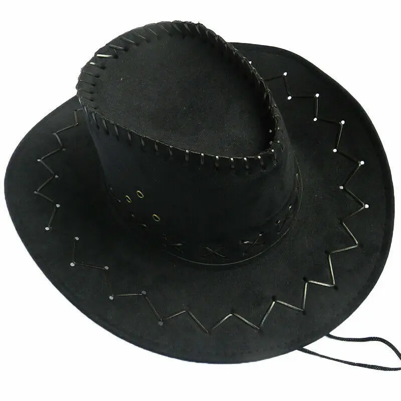 R Retro Unisex Sombreros accesorio del vestido de lujo de Rodeo de vaqueros de Oeste Salvaje de Mezclilla caqui TOOGOO Sombrero 