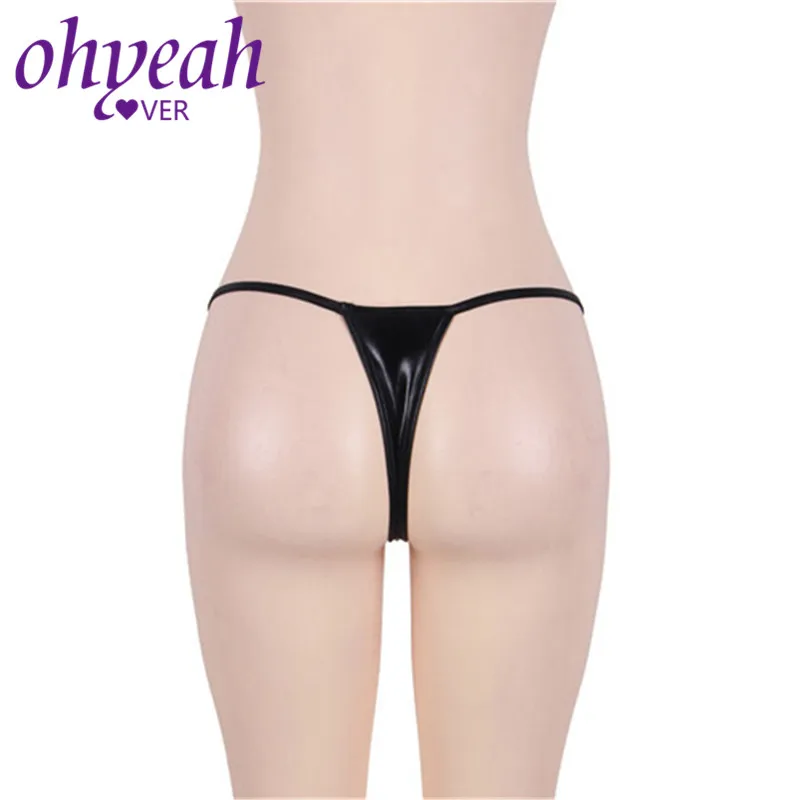 Ohyeahlover, M, XXL, 3XL, микро стринги, сексуальные женские трусики, женские стринги размера плюс, танга, бикини, черное нижнее белье, PM5128