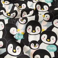 Полметра японская kokka мягкая двойная Марля из хлопковой ткани детская одежда Пингвин C