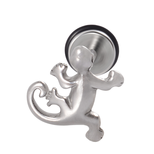 Stainless Steel Punk Ear Studs Tragus Cartilage Piercing Lobe Earring Zircon Man Women Stud Helix Cartilage Piercing Jewelry