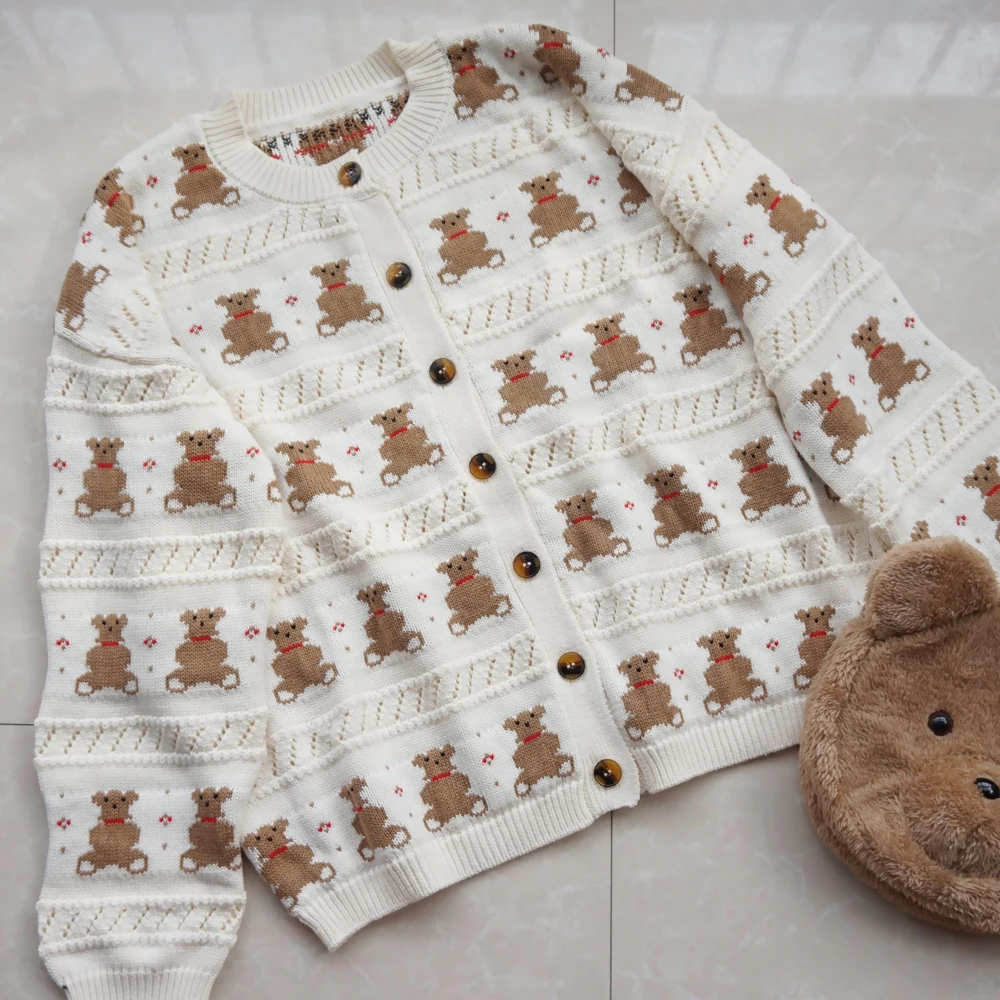 bear cardigan