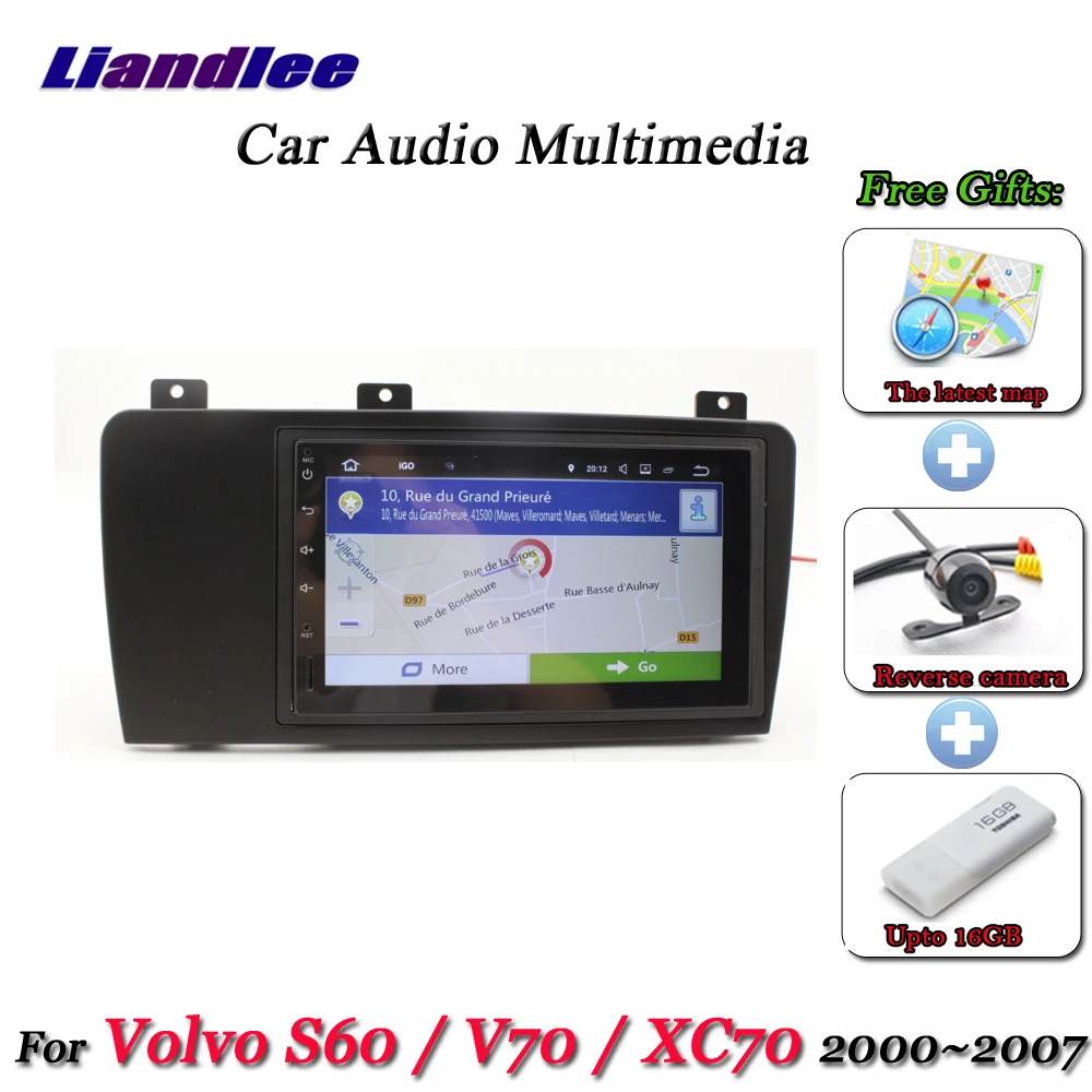 Автомагнитола на Android мультимедийный плеер для Volvo S60/V70/XC70 2000 2007 аксессуары