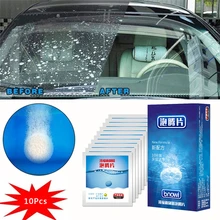 10 pçs/set carro sólido líquido de limpeza concentrado efervescente comprimidos alta performance lavadora de vidro do carro ferramentas limpeza da cozinha mais limpa