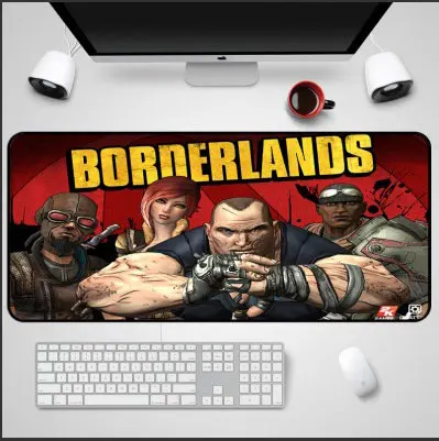 LaumansPopular Новое поступление коврик для мыши borderland 2 робот коврик для мыши стол коврик для мыши 400x900 мм большой размер удобные резиновые коврики