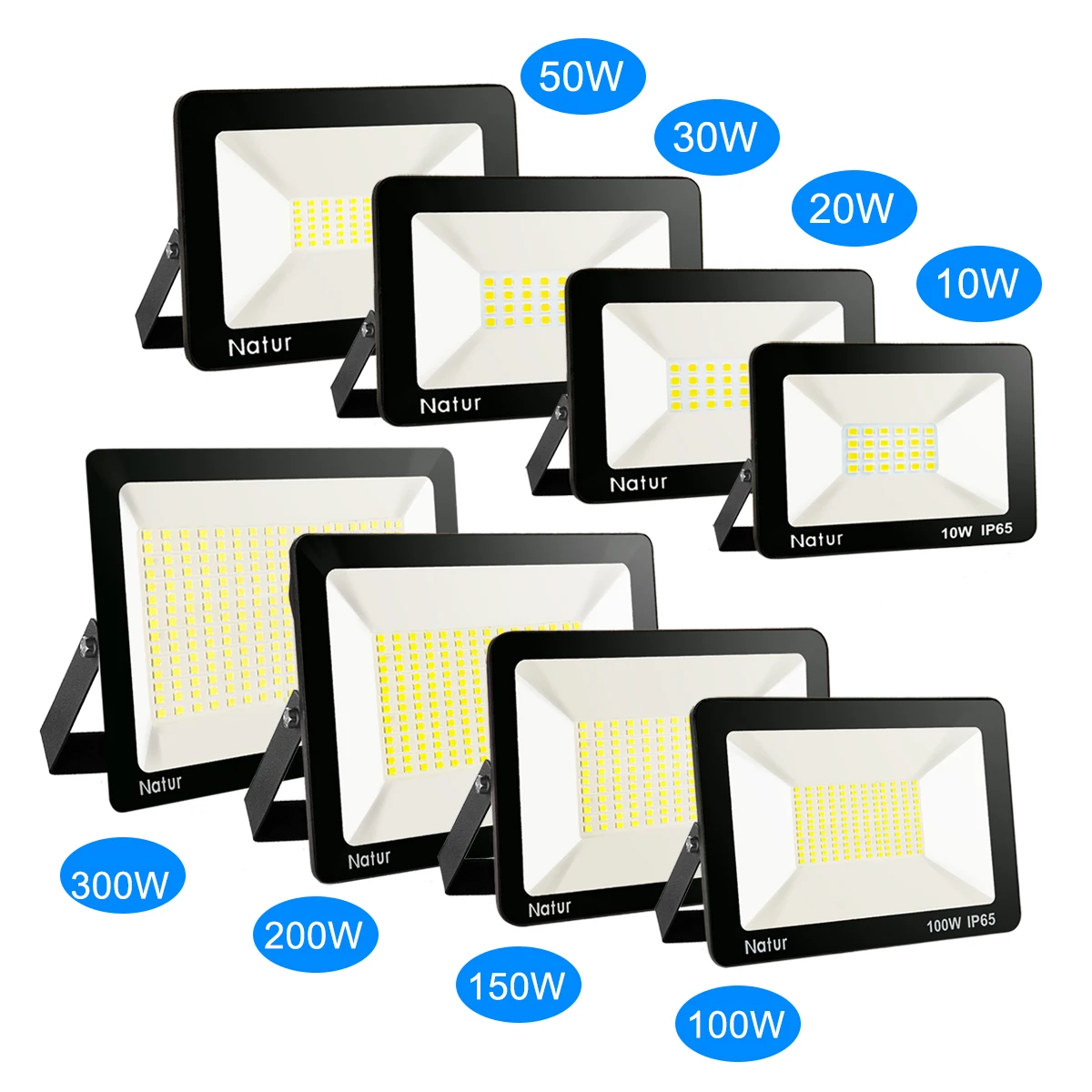 

LED Floodlight 10W 20W 30W 50W 100W 150W 200W 300W Waterproof IP65 Outdoor LED Reflector Light Garden Lamp Spotlight Lighting