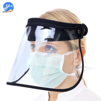 

Safety Helmet Anti Saliva Splash Transparent adjustable Protective Cover Anti-Saliva Face Hard Hat Masque Windproof Waterproof