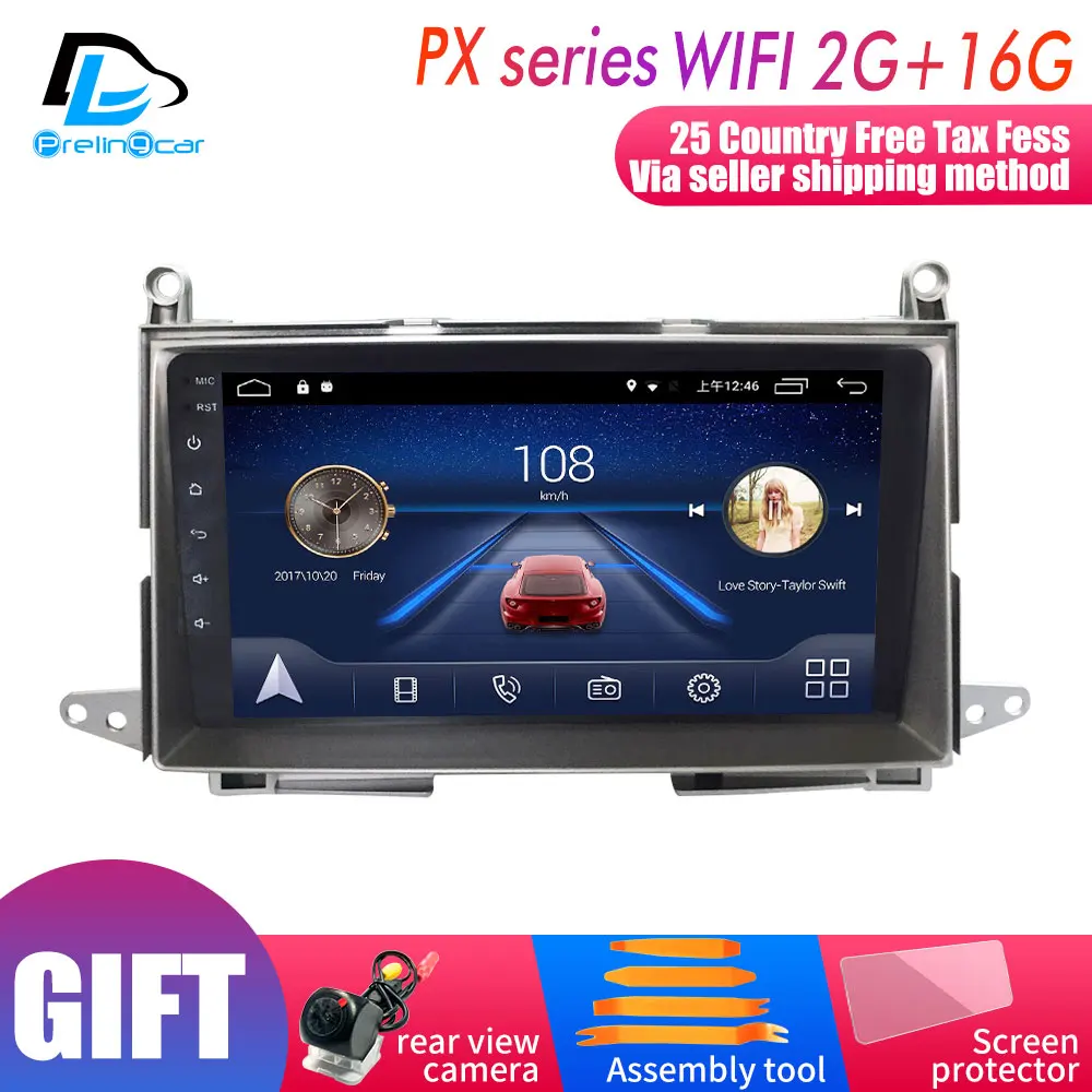 PX player 2G16G 4G LTE чистая навигация плеер android 8,1 система стерео для Toyota Vista venza 2009-2013 лет gps мультимедиа плеер радио - Цвет: PX player 2G16G