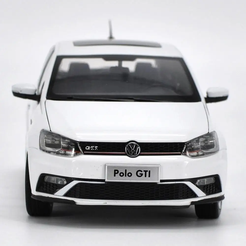 1/18 весы VW Volkswagen POLO GTI белые литые под давлением автомобильные модельные игрушки, коллекционные