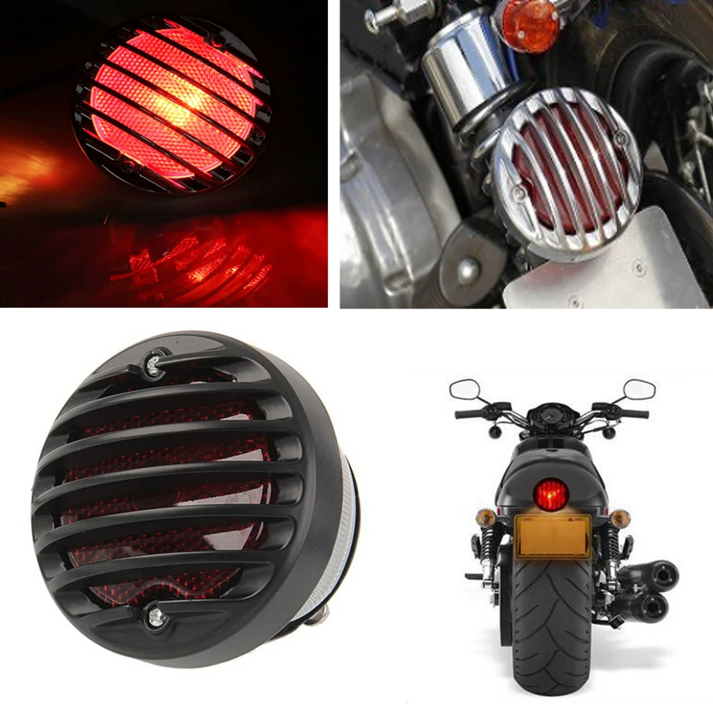 Круглый задний тормозной светильник мотоцикла для Bobber Chopper на заказ Универсальный