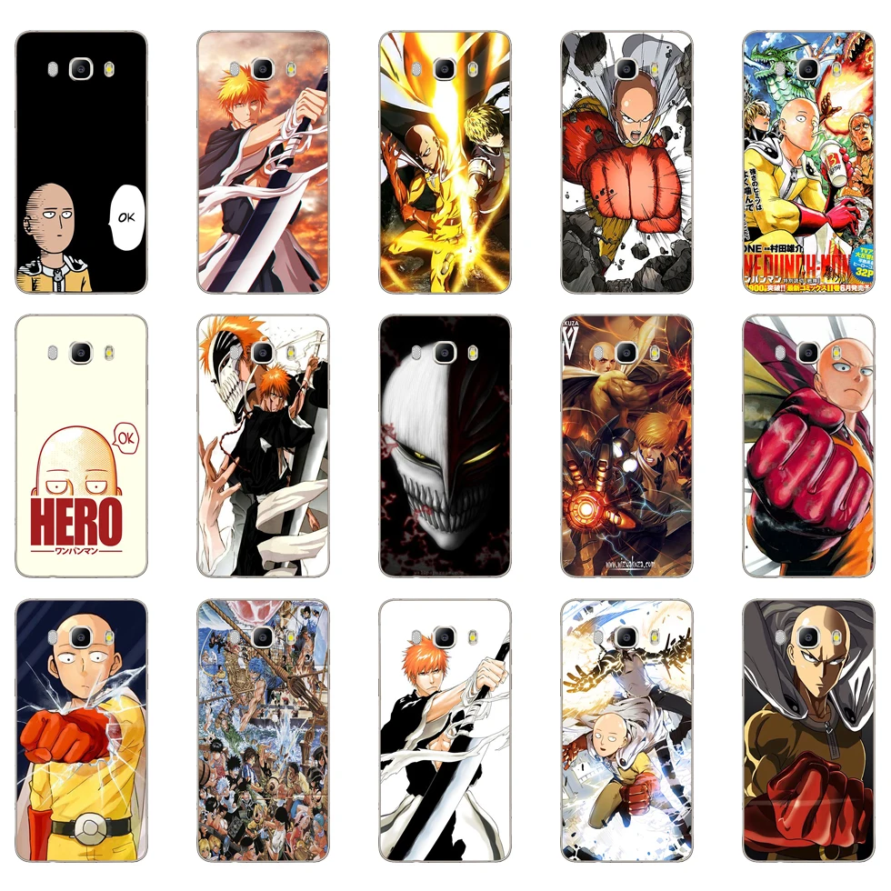 05DD Anime Bleach One Punch Man design Soft Silicone Case Cover for Samsung Galaxy a3 a5 2017 A6 A8 2018 j3 j5 j7 2016 | Мобильные