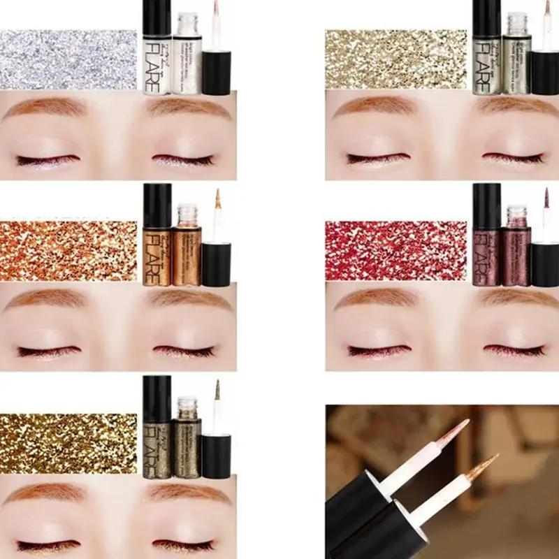 10 pcs/set 5 colors White Gold Glitter Eyeshadow Waterproof Liquid Eyeliner Long Lasting Waterproof Long Makeups Cosmetic 10 pcs/set 5 colors White Gold Glitter Eyeshadow Waterproof Liquid Eyeliner Long Lasting Waterproof Long Makeups Cosmetic