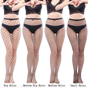

Sitonjwly Summer Women's Fishnet Pantyhose Sexy Tights Over Knee Long Stocking Female Slimming Mesh Girls Ladies Stockings