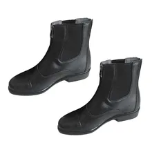 1 пара кожаных Jodhpur Boots Paddock Boots кожаная застежка-молния спереди