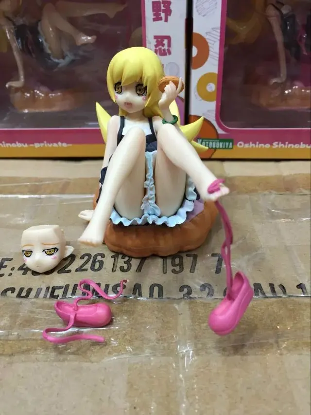 Аниме KOTOBUKIYA Bakemonogatari Oshino Shinobu маленькая толерантность соломенная шляпа для пикника пончики Гараж Комплект Модель