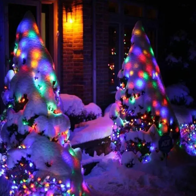 

50/200LED Solar Powered Fairy Lights Christmas Street Garland Led String Strip Light Outdoor Waterproof for Garden Wedding Lamp