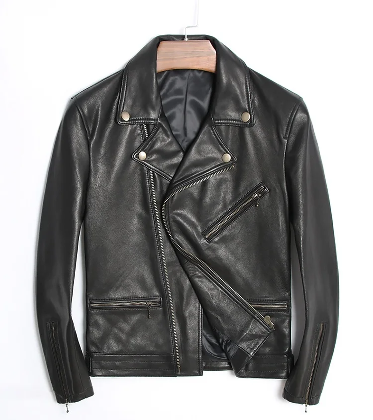 Gratis Verzending. gloednieuwe Schapenvacht Jassen, Mannen 100% Echt Leer, Motor Biker Jacket. slanke Plus Size, Casual Jas Classic Gratis Verzending. gloednieuwe Schapenvacht Jassen, Mannen 100% Echt Leer, Motor Biker Jacket. slanke Plus Size, Casual Jas Classic