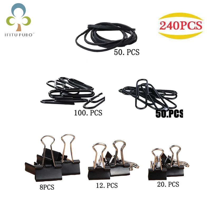 240pcs black 240 шт./компл. цветные серьги-подвески с шипами черный ласточкин хвост клип металлическая информация держатель билета Фото Клип Закладка DIY ручной работы YJN - Цвет: 240pcs black