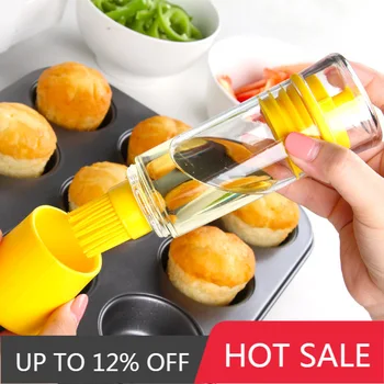 

Multifunctional High Temperature Silicone Oil Brush with Oil Bottle Barbecue Brush Baking Brush Kitchen Tool Cooking Small Brush