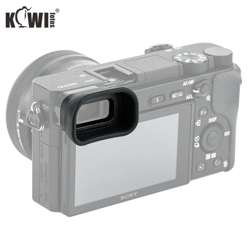Atualizar Copo Olho Câmera Macia Visor Ocular Longo Eyecup para Sony A6100 A6300 A6000 Substitui Sony Fda-ep10 Câmeras Sombra
