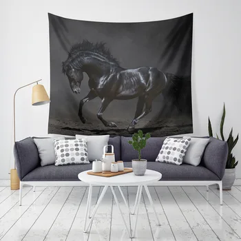 

Art background cloth tapestry Can Custom pattern Diy poster fashion living room Home decoration War horse Tapestry B0567