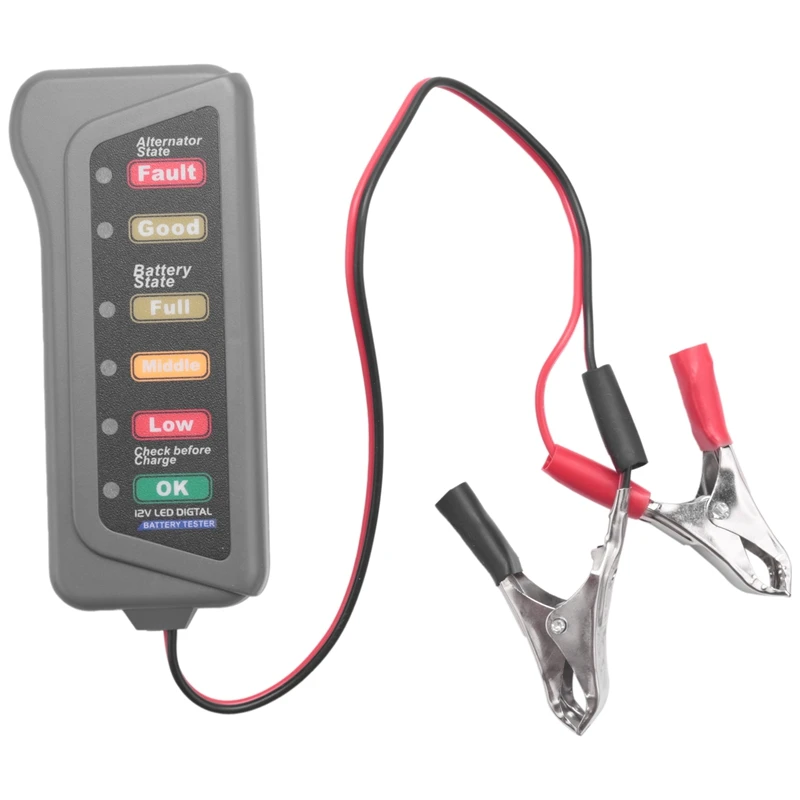 Test de letat de la Batterie Alternateur de Charge Indication LED SODIAL 12V Batterie de Voiture testeur dalternateur 