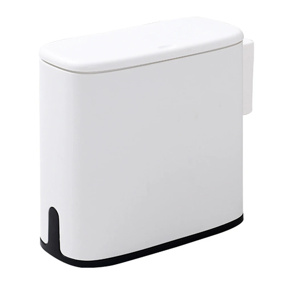 11Л пластиковый мусорный бак ванная комната мусорное ведро туалет мусорная корзина мусорное ведро держатель для мусорного мешка контейнер для хранения - Цвет: White