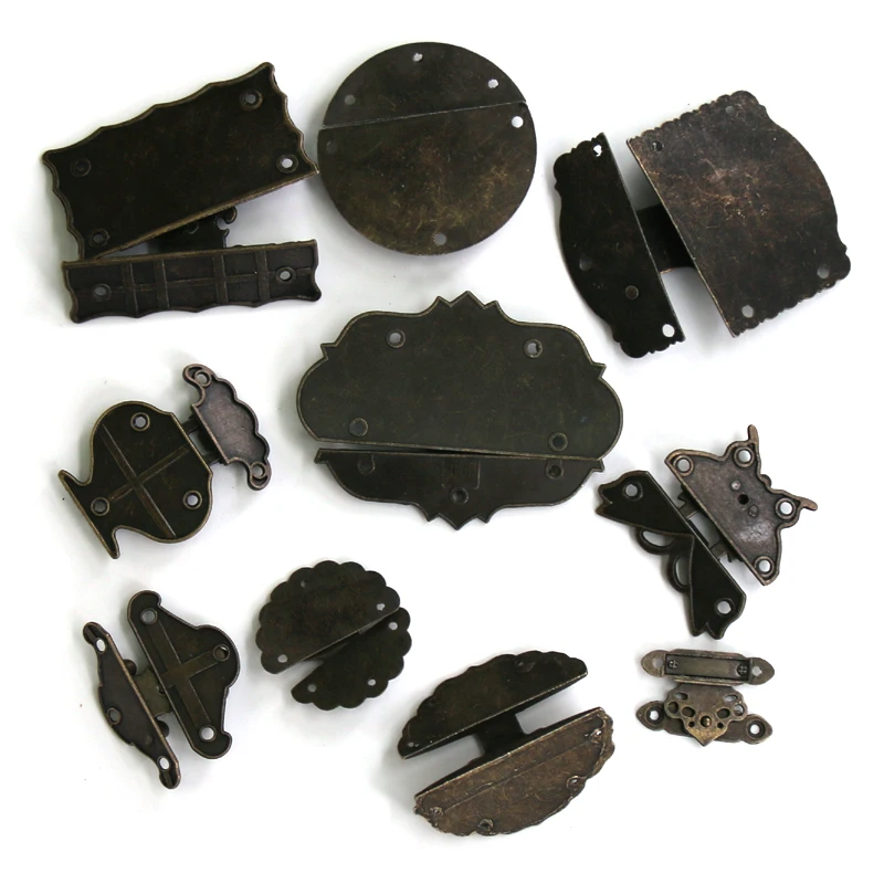 Antique Bronze Clasp Latch Vintage Decorative Hasp for Jewelry Boxes Suitcase Cabinet 1PC