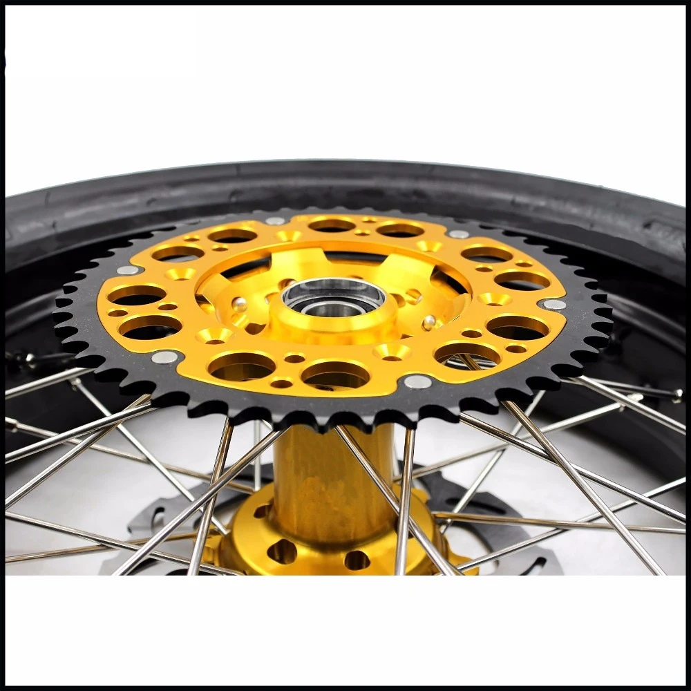 KKE 3 5/4 25 комплект колес Supermoto CST для Suzuki DRZ400SM 2005 2020 передний золотой диск мотокросса
