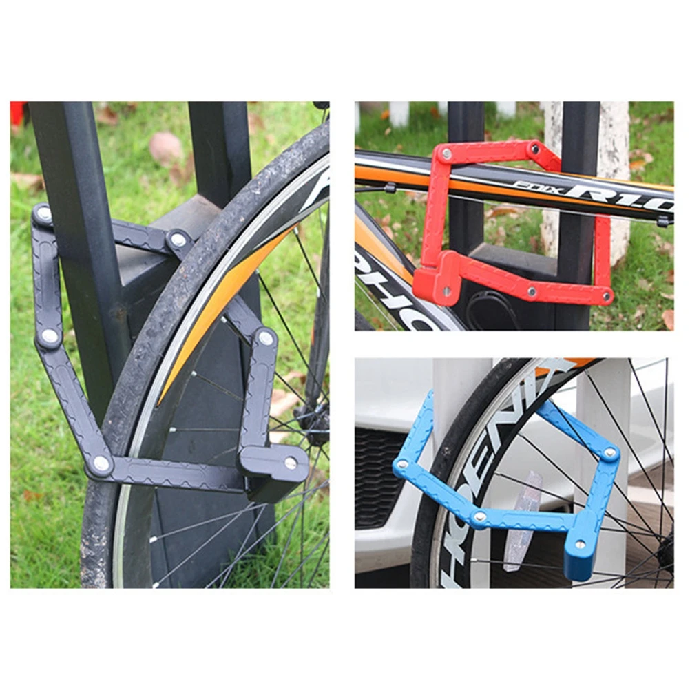 Universal Bicycle Bike MTB Anti-theft Folding Lock With 2 Keys Mounting Cage