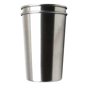 

Stainless Steel Mouth Glass Spirit Glass Shatter-Resistant Children'S Water Glass White Wine Glass 350Ml