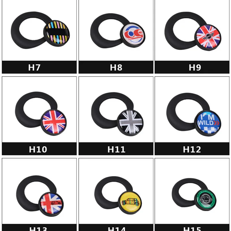 Для mini cooper clubman countryman R55 R56 R57 R58 R59 R60 R61 кнопка запуска наклейка Юнион Джек черная рамка инерционные аксессуары