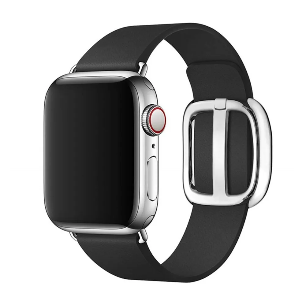 Современный ремешок с пряжкой для Apple Watch band 5 4 3 iwatch band 44 мм/40 мм 42 мм/38 мм correa кожаный браслет часы аксессуары