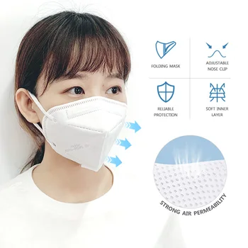 

30PCS KN95 Face Mask PM2.5 Anti-fog Strong Protective Masks Respirator Disposable Face Maski Daily Protection Masker
