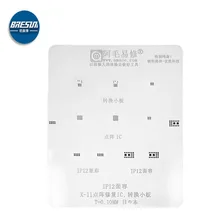 Amaoe para iphone12/matriz de pontos/cara/cor original/plantio malha de estanho/X-11 dot matrix repair ic/converter placa pequena