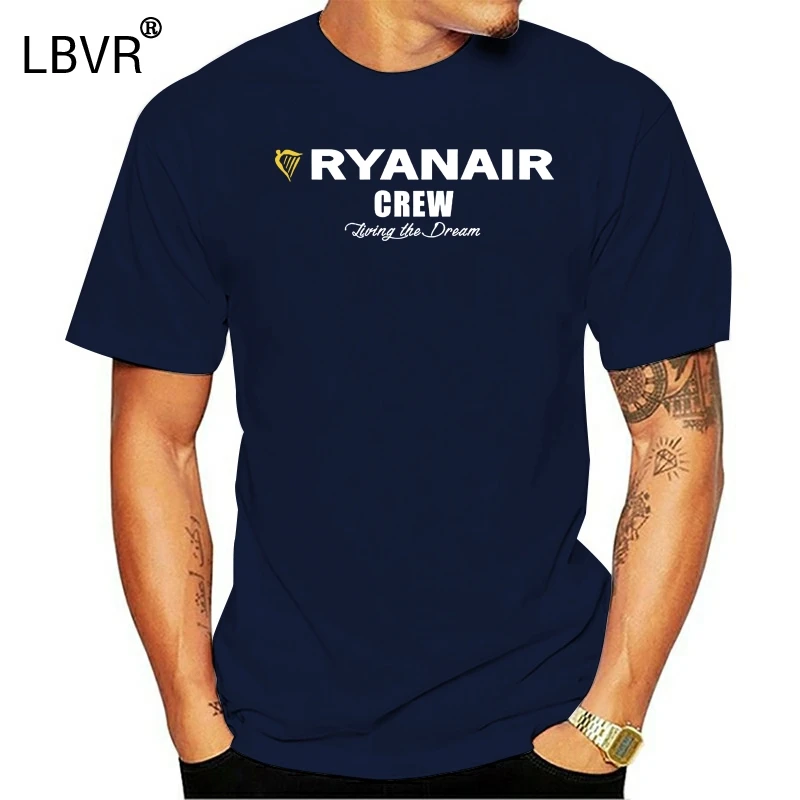 Ryanair с круглым вырезом Футболка авиакомпания футболка 'Ryanair Lving Мечта