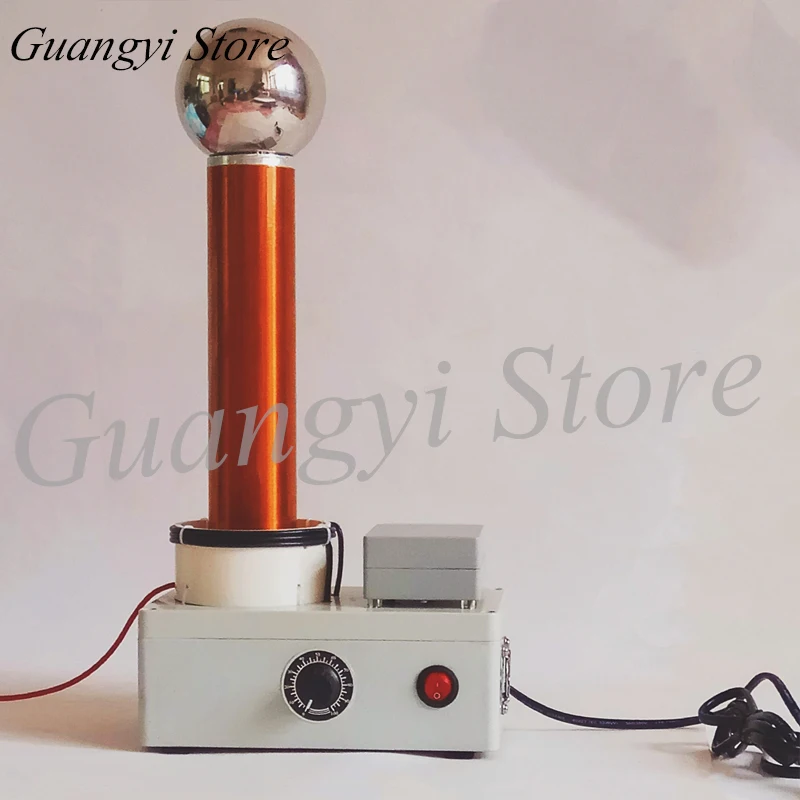 

Demonstration of High Frequency AC Wireless Transmission Principle of Tesla Coil Spark Gap Lightning Simulator