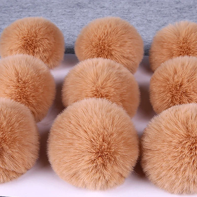 8cm Fluffy Plush Balls Soft Pompones Faux Fur Pompom DIY Kids Toys Wedding Decor Pom Poms Felt Ball Sewing Craft Supplies Gifts