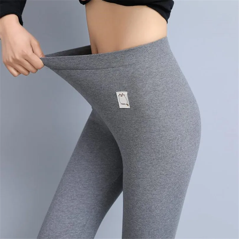 K171 Dark gray VIIANLES бархатные леггинсы женские леггинсы с рисунком кота милые Панталоны Зимние теплые брюки с высокой талией эластичные плотные брюки - Цвет: K171 Dark gray