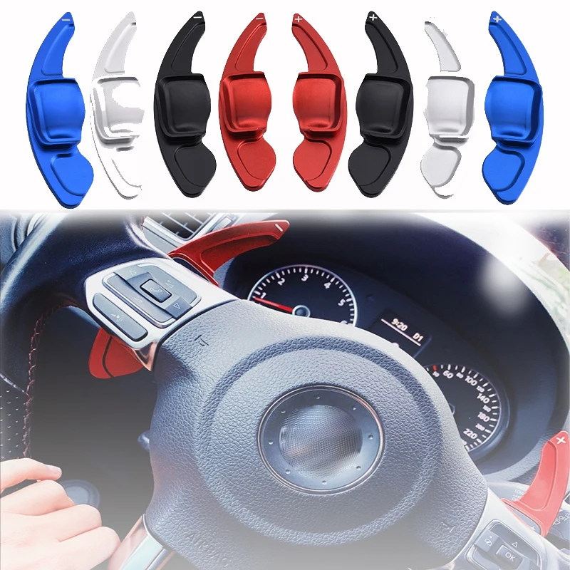 

Car Accessories Steering Wheel Paddle Extend DSG Direct Shift Gear Paddle Extension For VW Tiguan Golf 6 MK5 MK6 Jetta GTI R20