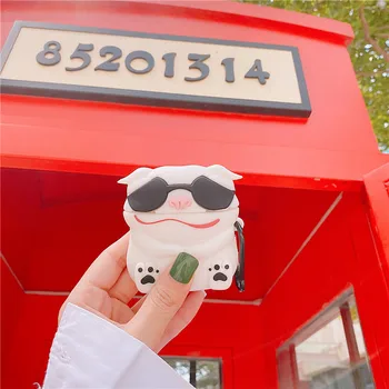 

For AirPods 12 Case 3D Cute Cartoon Dog Cover for Apple Airpods Pro Bluetooth Wireless Silica gel soft Earphone Charging Box