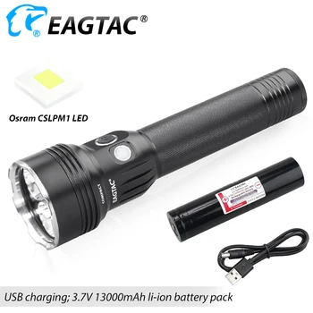 EAGTAC MX30L2CR 3 * SFT40 CSLPM1 3100 루멘 긴 던져 801 야드 USB 충전식 레오 손전등 경찰 빛