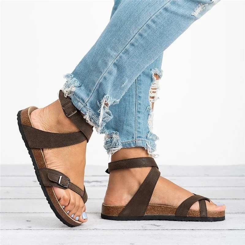 Women Wedge Shoes Casual Summer Roman Sandals Platform Gladiator Sandals Plus Size Ladies Beach Flip Flops VT904 (7)