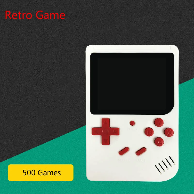 

New 500 Games Retro Portable Mini Video Game Console 8Bit Pocket Handheld Game Player Built-in Classic Games Best Gift for Child