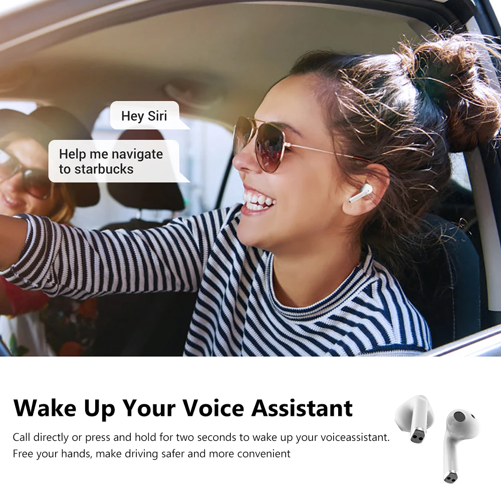 Новинка V5.1 TWS беспроводные Bluetooth наушники гарнитуры 9D стерео с микрофоном для Iphone