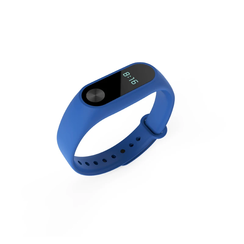 blue Силиконовый браслет на запястье для Mi band 2 Ремешок Браслет Mi band 2 спортивные наручные часы Смарт-браслет Сменный ремень - Цвет ремешка: blue