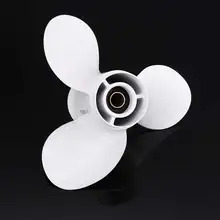 Пропеллеры 9 1/4 x 9-j алюминиевый подвесной сплайн Лопасти пропеллера 3 лезвия белый пропеллер лодка аксессуары для YAMAHA 9,9-15HP