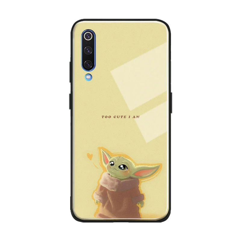 Baby yoda милый meme мягкий силиконовый стеклянный чехол для телефона, чехол для Xiaomi mi 6 8 9 SE mi x 2 2s 3 redmi note 5 6 7 8 pro - Цвет: AE 3747